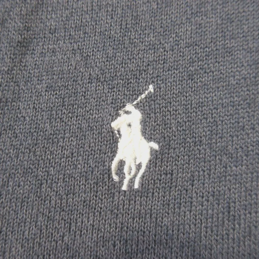 NWT Ralph Lauren Sport V-neck Shift in Gray Cotton Merino Wool Sweater Dress XL - Picture 4 of 6